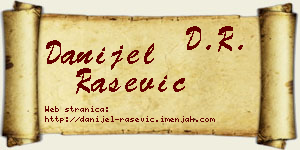 Danijel Rašević vizit kartica